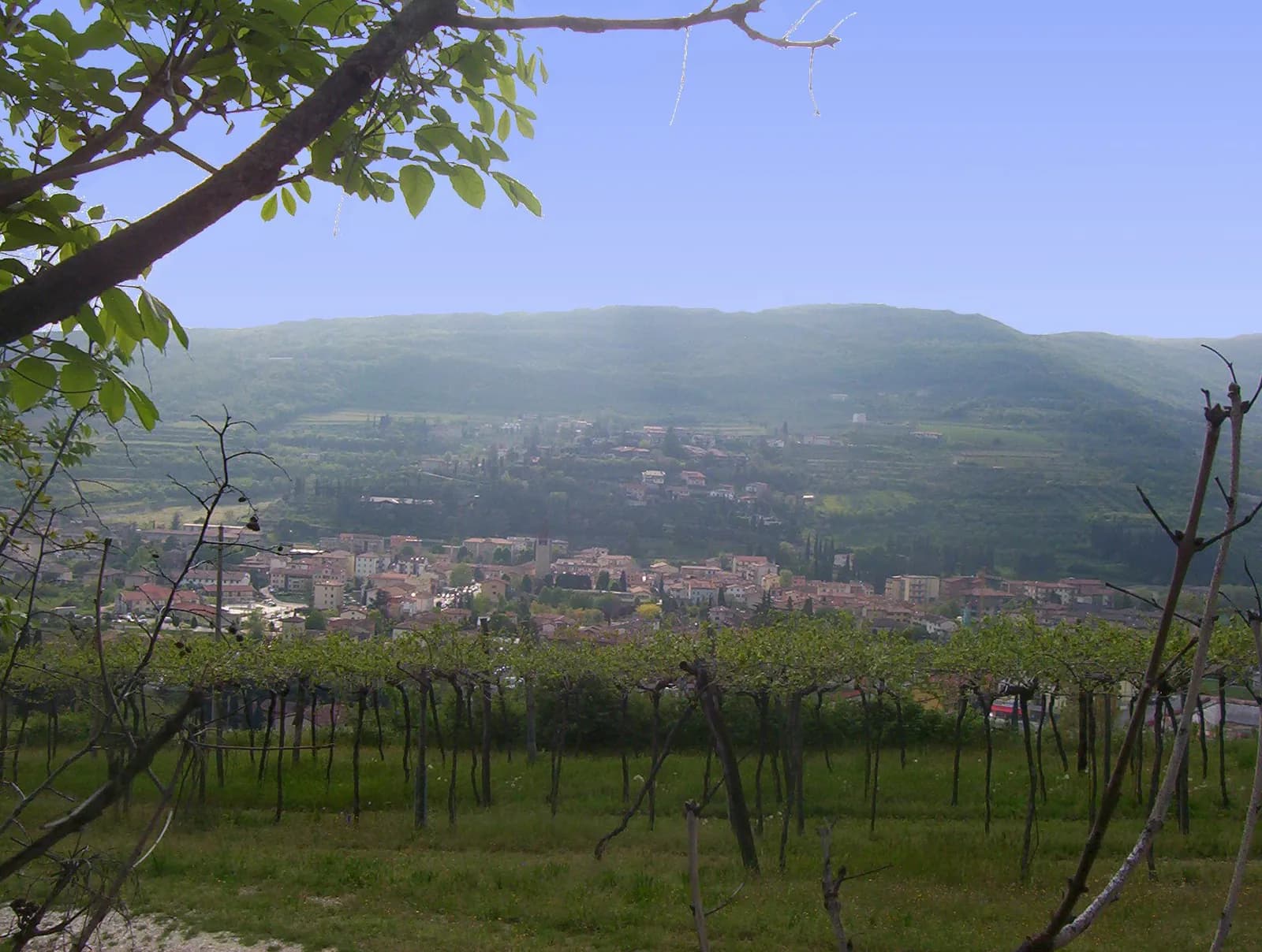 Panorama of Grezzana (VR) in the Valpantena, host of the Sagra dei Santi Pietro e Paolo.