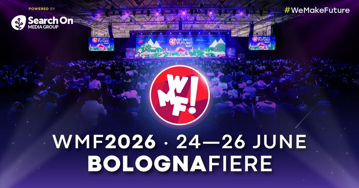 WMF 2026 key art (BolognaFiere, 24–26 June 2026).