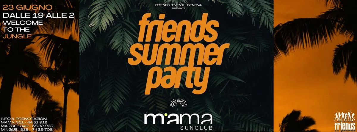 Friends Summer Party @ Mama Sunclub banner